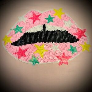 Lola + The Boys Sequin Lip and Star Tee